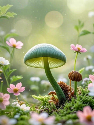 绿色系菌菇