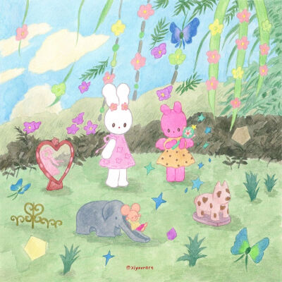 暖心小插画