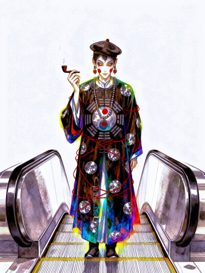 封面故事 |他像是无意中念出了禁忌的咒语，结果召来了往日的幽灵#国漫国风#封面故事#充能计划画画 #审美积累