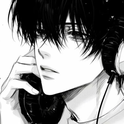 男头，黑白漫头