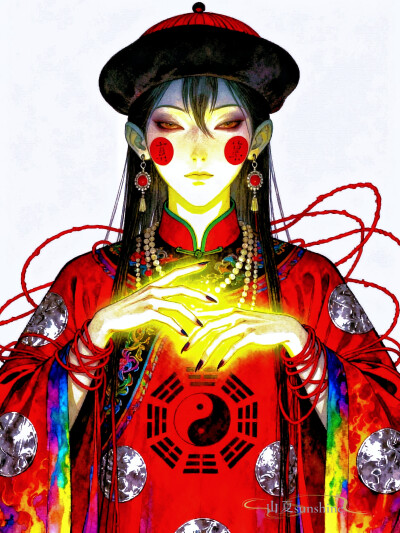 封面故事 |他像是无意中念出了禁忌的咒语，结果召来了往日的幽灵#国漫国风#封面故事#充能计划画画 #审美积累