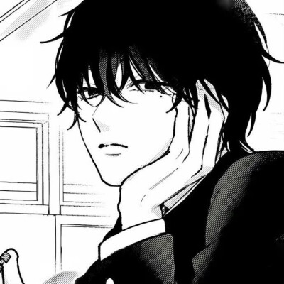 男头，黑白漫头