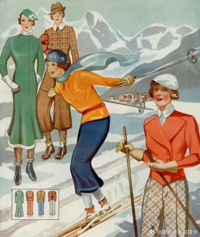 1930s 滑雪服