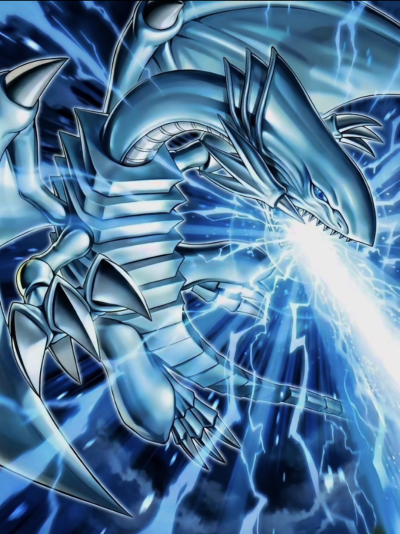 青眼白龙。《游戏王决斗怪兽》。(侵权删)