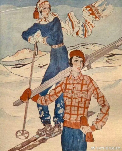 1930s 滑雪服
