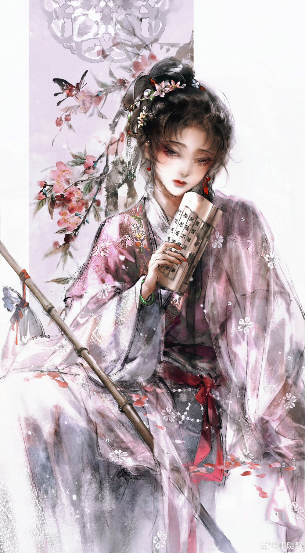 手绘女