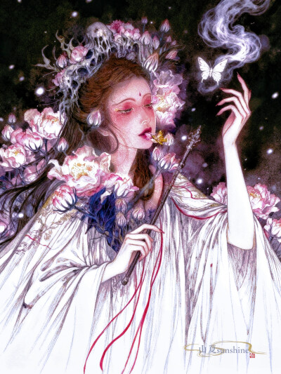 生命不就是持续不断地从自己身上分离吗？#充能计划画画#国漫国风#佳人#小说封面#审美积累