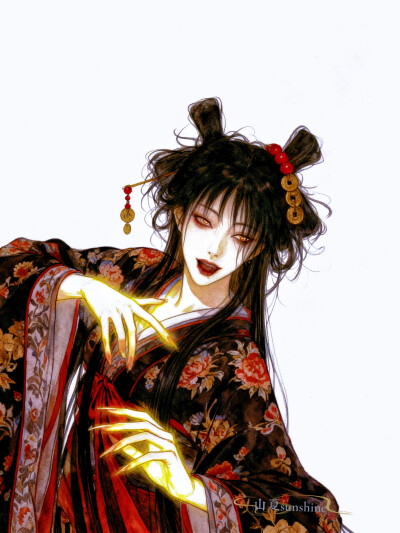 生命不就是持续不断地从自己身上分离吗？#充能计划画画#国漫国风#佳人#小说封面#审美积累