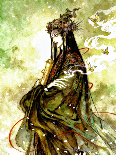 生命不就是持续不断地从自己身上分离吗？#充能计划画画#国漫国风#佳人#小说封面#审美积累