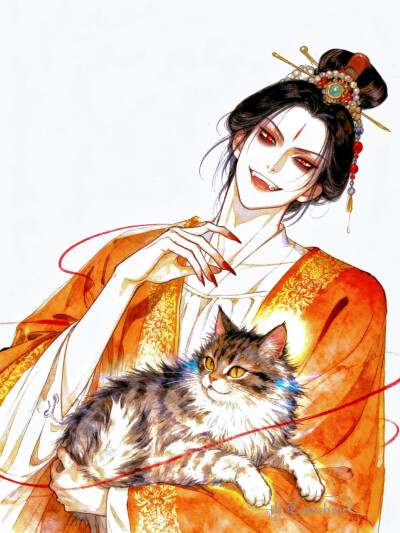 生命不就是持续不断地从自己身上分离吗？#充能计划画画#国漫国风#佳人#小说封面#审美积累