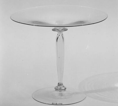 ▲ 威尼斯Tazza高脚酒杯（十六世纪晚期）现藏于纽约大都会艺术博物馆