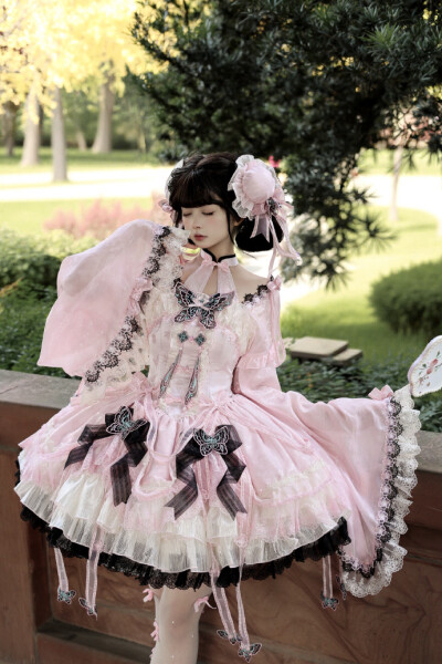 真的超爱中华风lo裙啊，被双生小熊家的这个晓梦蝶美到了