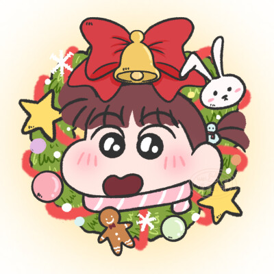 圣诞头像·图源微博@菜菜薄饼