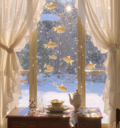 幸运金鱼会游到你面前～