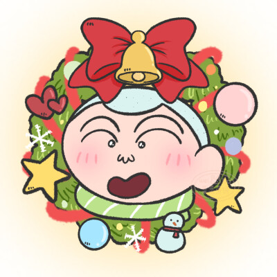 圣诞头像·图源微博@菜菜薄饼