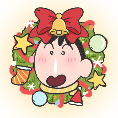 圣诞头像·图源微博@菜菜薄饼
