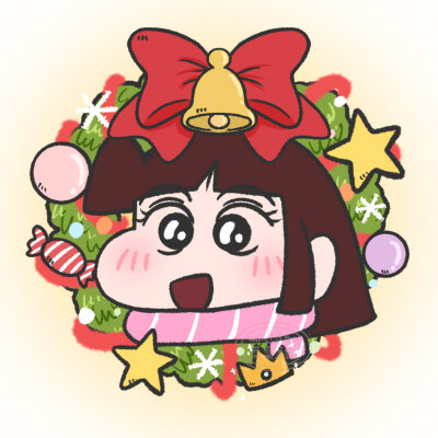 圣诞头像·图源微博@菜菜薄饼