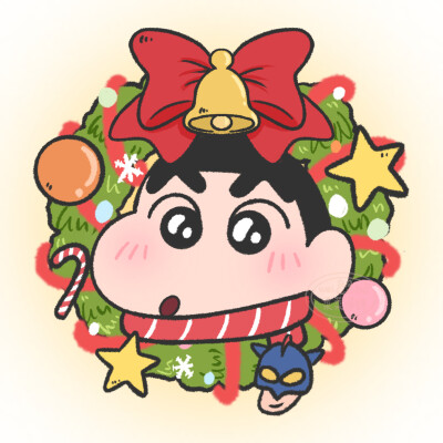 圣诞头像·图源微博@菜菜薄饼