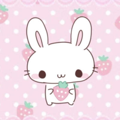 可爱小兔子双人头像