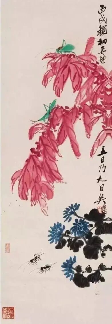 齐白石 1946年作 立轴《秋声秋色图》