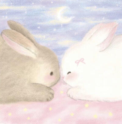 不知名小兔子插画