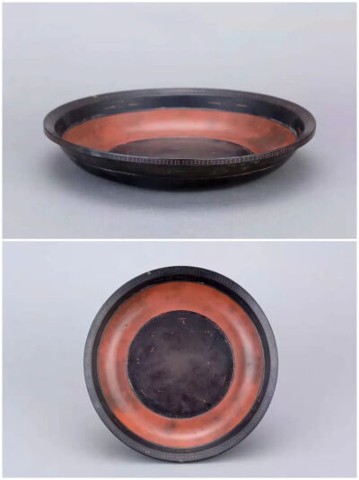 战国 红黑漆盘 观复博物馆藏