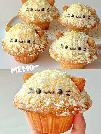 猫咪蛋糕甜品教程