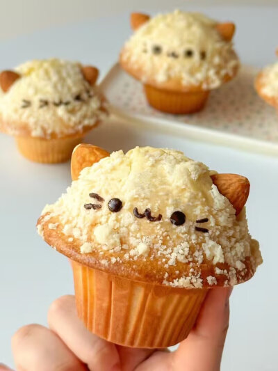 猫咪蛋糕甜品教程