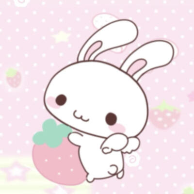 可爱小兔子双人头像