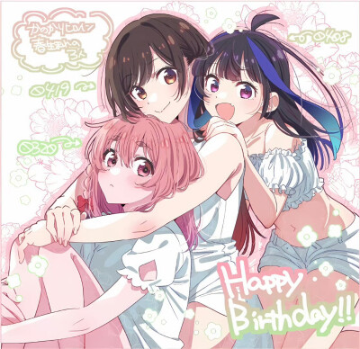 来源@gonex
#c107# #租借女友# TSUMEBON.(K)03~04 封面插图 