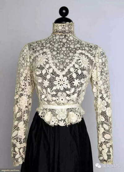 Irish Crochet Lace Blouse, C. 1905