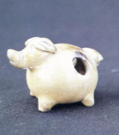 唐代  铜官窑猪  湖南省博物馆藏 