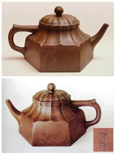 明代  “时鹏”款水仙花六瓣方壶中国香港茶具文物馆藏