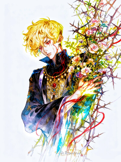 未尽花言|来岁花前，又是今年忆去年#一年将近时万事已随风#充能计划画画#国漫国风#来年再见