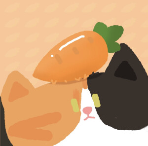 卡通水果猫咪头像