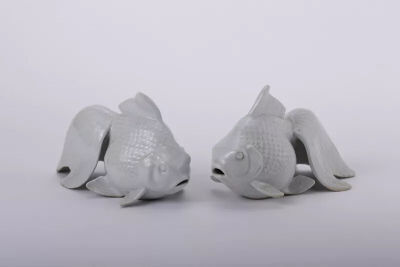 清乾隆  瓷塑金鱼观复博物馆藏