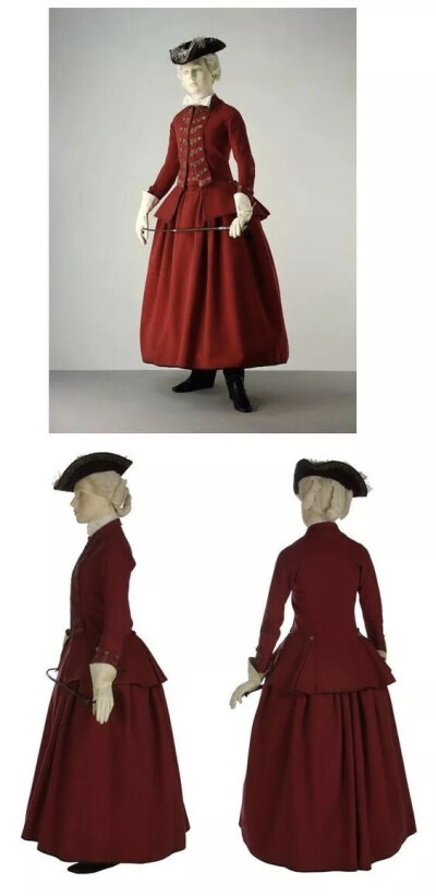 Riding Habit, 1770-1775. England.