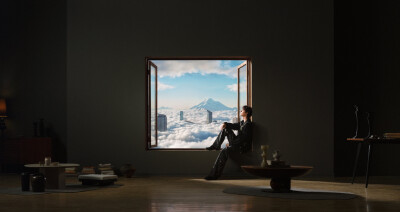 #王一博[超话]# · #王一博新年拍照新姿势#
向外看时，窗外的风景，映照你心里的愿景。
向内观时，心里的愿景，正是你人生的前景。
迈进新一年，不负好光景。祝大家元旦快乐！新年快乐！@UNIQ-王一博 ​​​