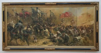 现代  王可伟  油画《兵车行》观复博物馆藏