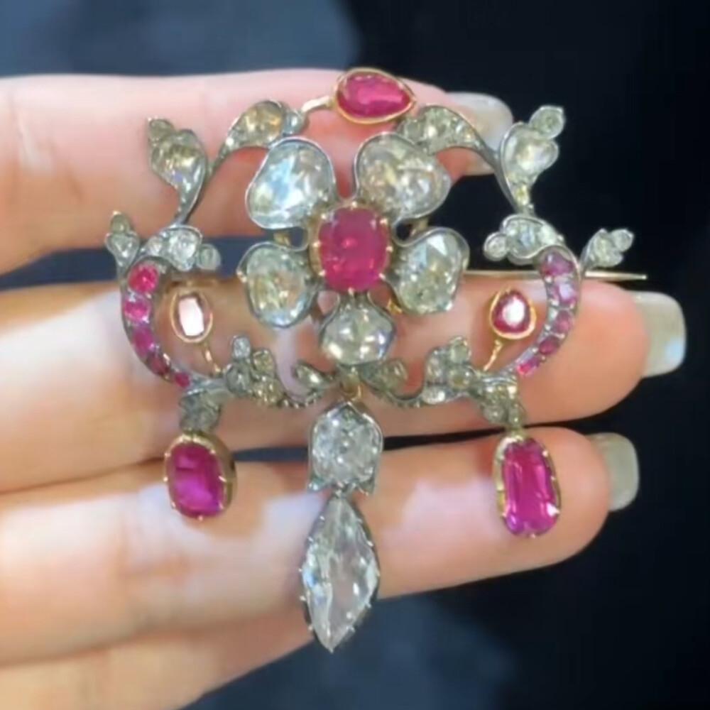 古董珠宝 胸针 大型吊坠