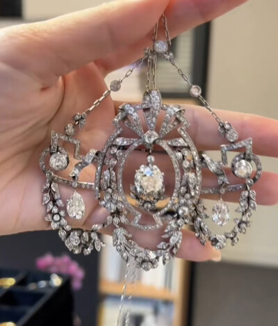 古董珠宝 胸针 大型吊坠