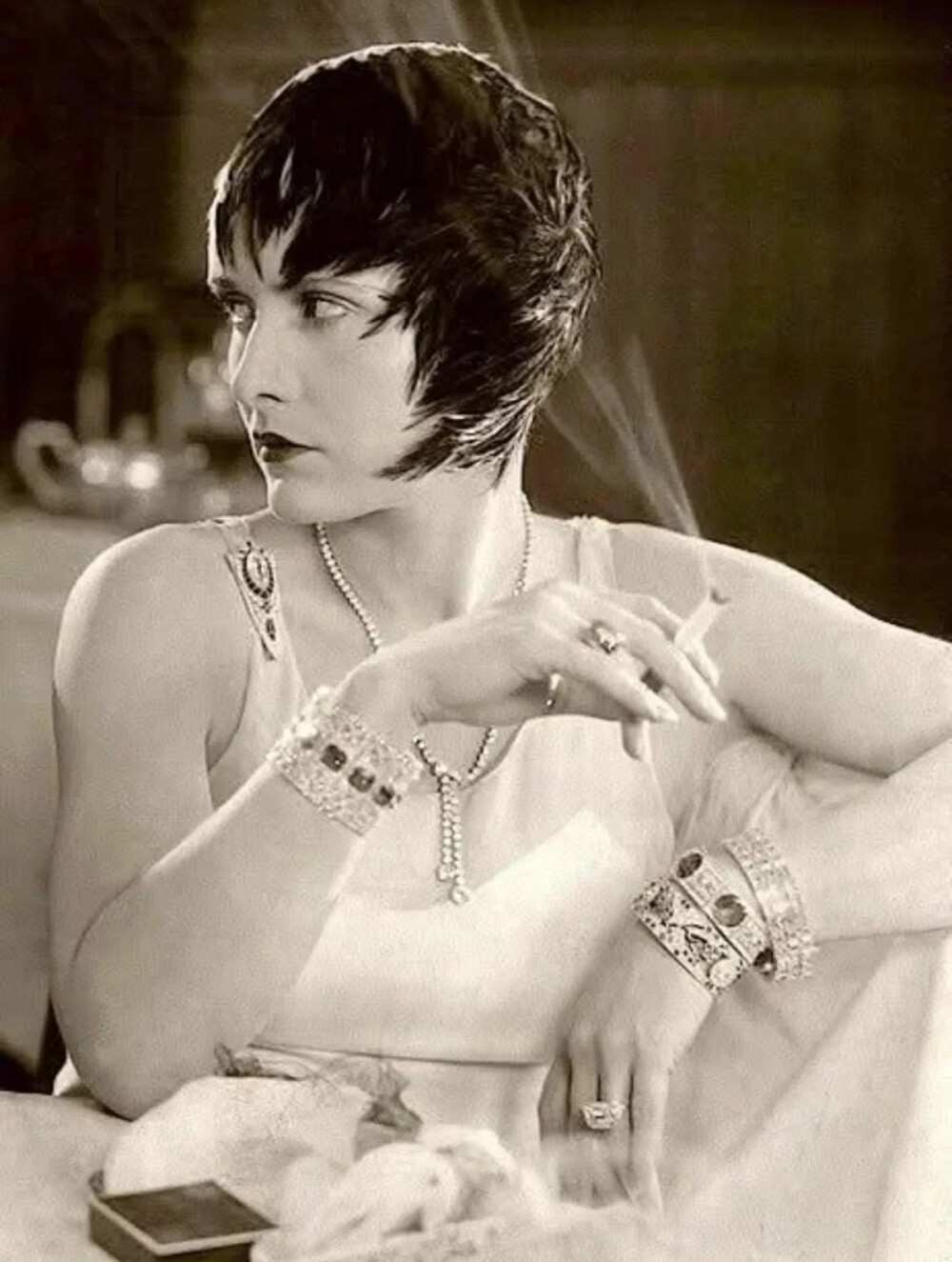 Evelyn Brent in the 1928 film, "The Dragnet"