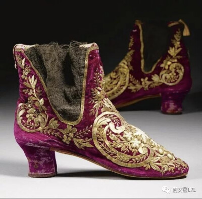绣花晚礼服鞋，20世纪20年代中期