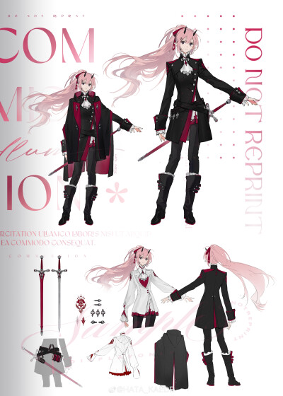 服装设计
画师@HATA_KAEDE