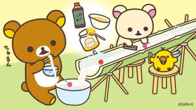 轻松熊吃面条
