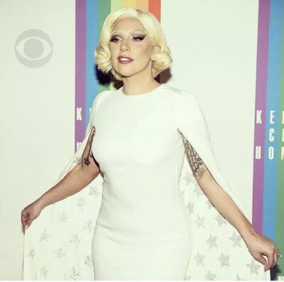 这是这对组合设计师为Ladygaga定做的礼服。