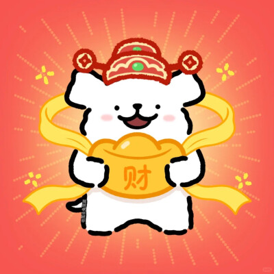 线条小狗头像。