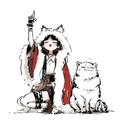 古风少女与咪头像