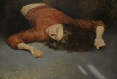 艾娜·克洛塔斯是一位西班牙当代画家，以敏感而克制的具象绘画语言而受到关注。她的作品多以人物，尤其是女性形象为核心，画面氛围安静而内省，人物常处于沉思、停顿或情绪尚未明朗的瞬间。克洛塔斯擅长运用柔和的色…