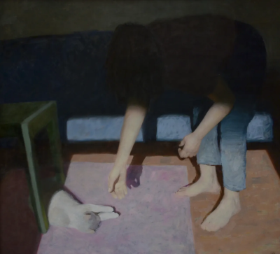 艾娜·克洛塔斯是一位西班牙当代画家，以敏感而克制的具象绘画语言而受到关注。她的作品多以人物，尤其是女性形象为核心，画面氛围安静而内省，人物常处于沉思、停顿或情绪尚未明朗的瞬间。克洛塔斯擅长运用柔和的色…